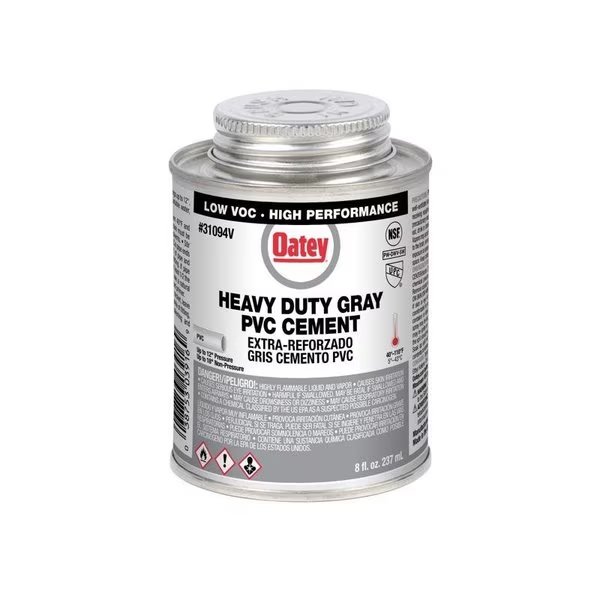 Gray Cement For PVC 8 oz, Oatey, Mfr#: 31094V
